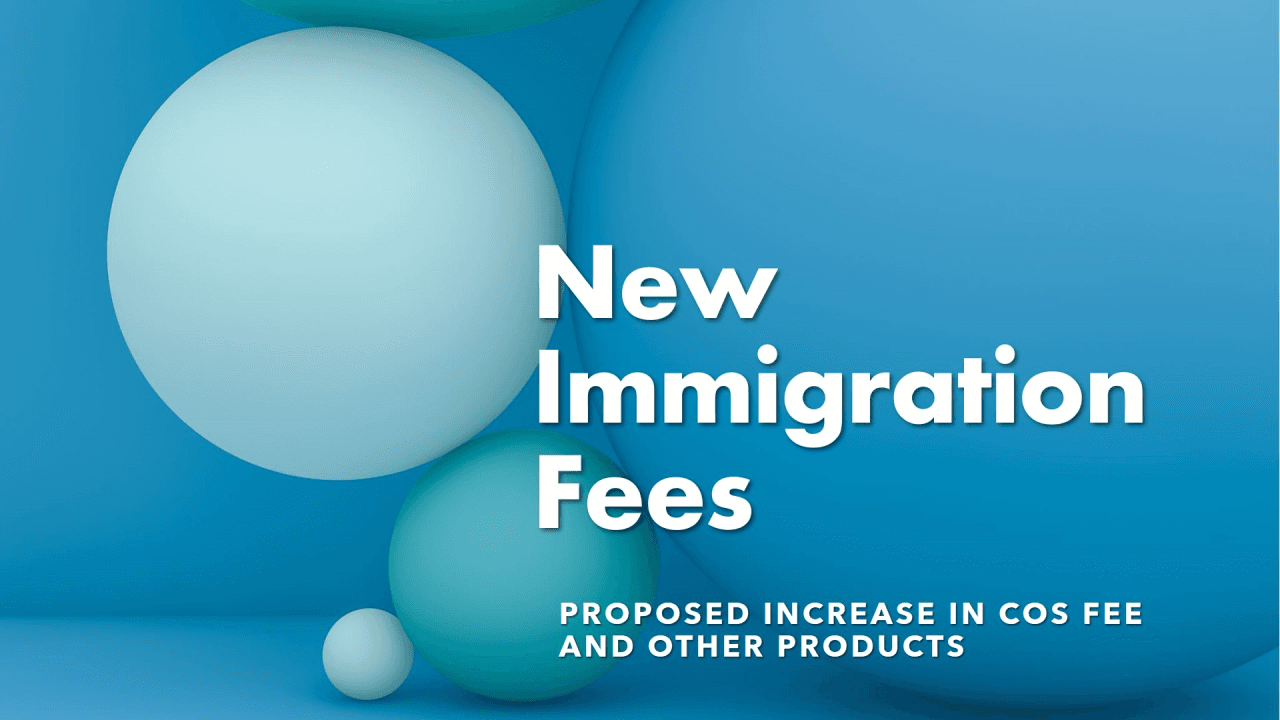 Proposed Increase in Certificate of Sponsorship Fees and Other Immigration Products