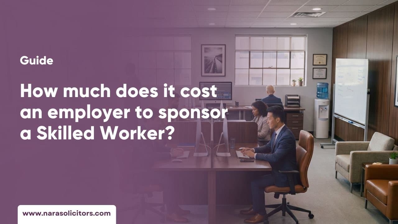 How much does it cost an employer to sponsor a Skilled Worker?