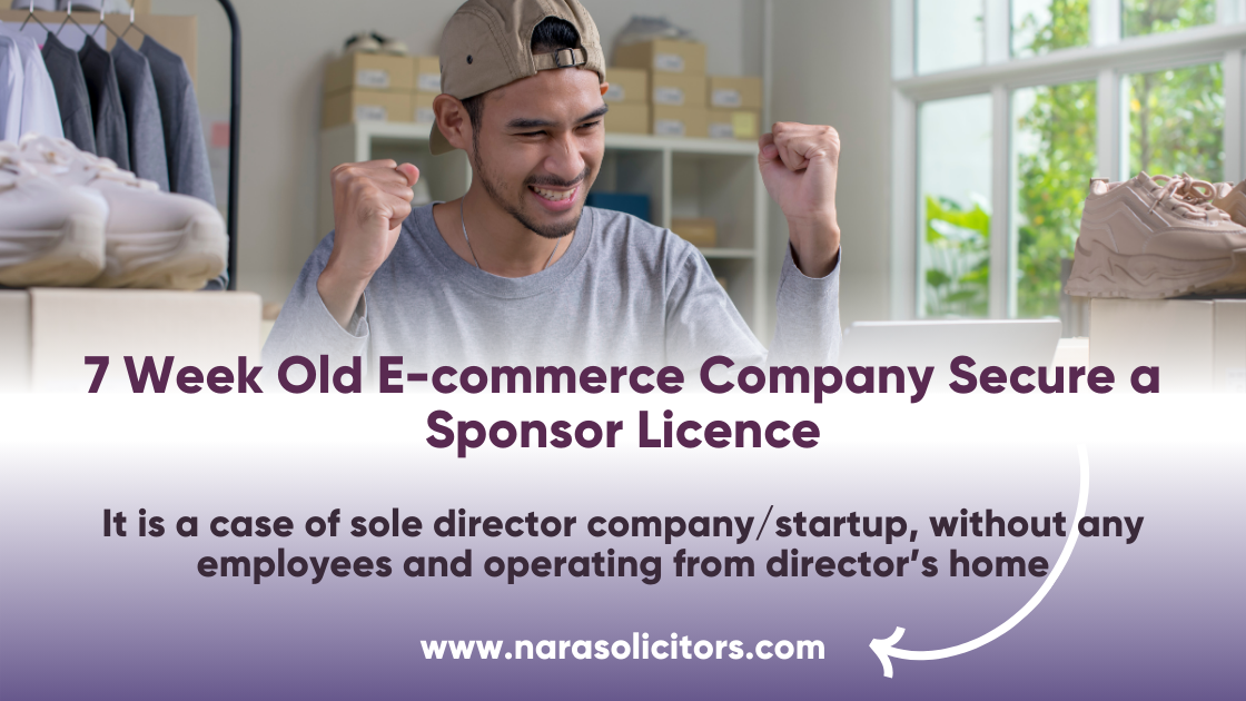 sponsor licence ecommerce company