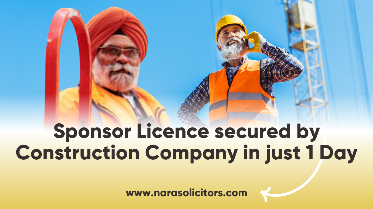 sponsor licence for construction company